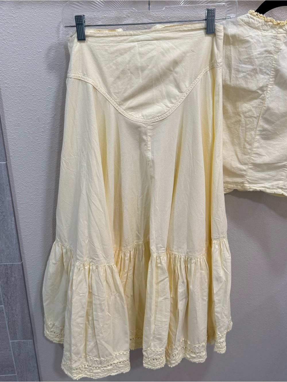 Vintage Oxygen Brand Lace-Up Vest/Skirt Sz L Victorian Romantic Coquette Corset - Picture 9 of 15